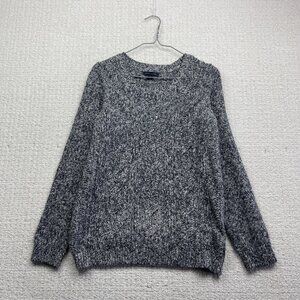 Tommy Hilfiger Womens Pull Over Sweater Chunky 3D Cable Knit Sz M Grey Cozy